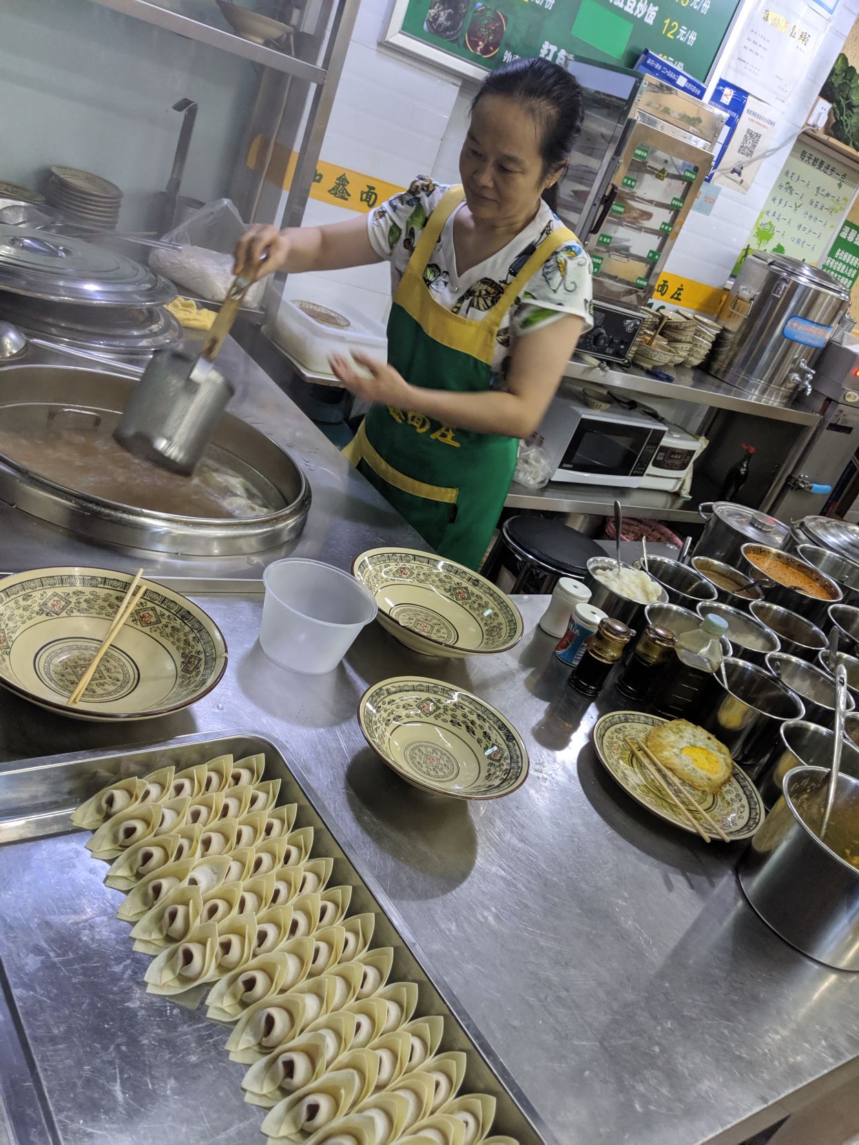 Making noodles and dumplings